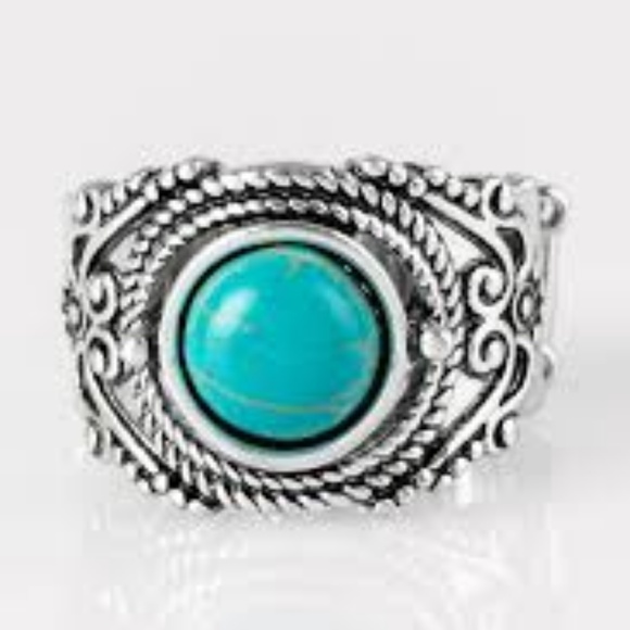 paparazzi Jewelry Stand Your Ground Blue Stretchy Ring Poshmark